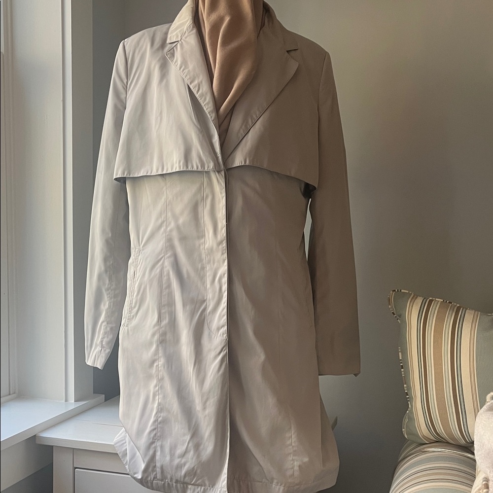 Badgley Mischka Cream Trench Coat